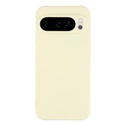 Mikrofiberfôret deksel i mykt gummi for Google Pixel 10 Pro / Google Pixel 10 - Hvit