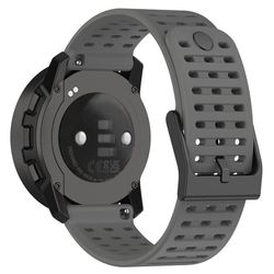 22 mm silikonrem til Suunto-klokke - Grå