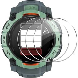 3-pak Garmin Instinct 3 AMOLED 50 mm skærmbeskytter i hærdet glas HD Clear Watch Skærmbeskytter