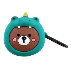 Samsung Galaxy Buds FE Cartoon Silicone Case Bluetooth Earphone Anti-Dust Cover - Brun Bjørn