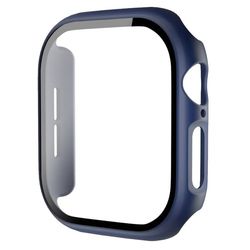 Apple Watch Series 10 46mm beskyttelsesetui All-Around Hard Bumpresistent Smartwatch Cover med hærdet glasfilm - Midnatsblå