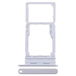 Samsung Galaxy A16 5G A166 OEM Dual SIM Card and SD Card Tray Holder Replacement Part (Without Logo) - Silver
