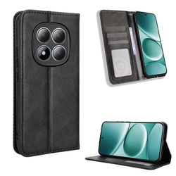 Skinn-etui i lommebok-stil for Xiaomi Redmi Note 15 Pro Plus - Svart