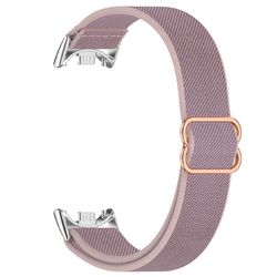 Urrem Xiaomi Smart Band 10 / 9 / 8 Elastisk vævet nylon håndledsrem - Lyselilla