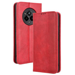 Bofink Vintage läder Realme 14 Pro 5G fodral - Röd