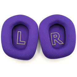 1Par udskiftningsørepuder Logitech G733 / G335 Hovedtelefonpuder Ørebetræk - Lilla