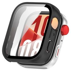 Huawei Watch Fit 4 urkasse Støtsikker ramme med herdet glassfilm - Matt Svart