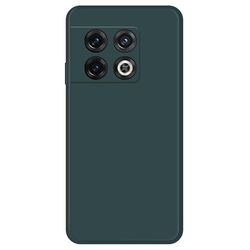 Skrått gummiert anti-fall-deksel for OnePlus 10 Pro - Svartgrønn