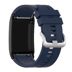 WHOOP 5.0 / 4.0 Silikonarmband med rutmönster - ersättningsarmband - Midnattsblå