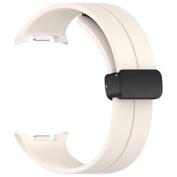 Klockarmband för Samsung Galaxy Watch8 44 mm / 40 mm / Watch8 Classic 43 mm / 47 mm / Watch Ultra 2 Vikbar spänne Silikonarmband - Stjärnljus