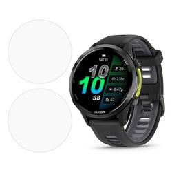 2 stk. Garmin Forerunner 970 / 570 47 mm skærmbeskytter til smartwatch, klar TVegan læderfilm
