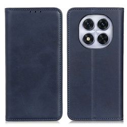 Flipveske i ekte skinn i lommebokstil for Xiaomi Redmi Note 14 Pro 4G / Xiaomi Poco X7 5G - Blå