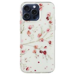 iPhone 16 Pro Max fleksibelt etui med mønsterutskrift Beskyttende telefondeksel - Blomst