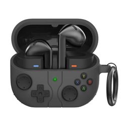 AHASTYLE WG170 Samsung Galaxy Buds3 / Buds3 Pro beskyttende etui Silikone Cartoon Bluetooth-kompatibelt øretelefon cover - Mørkegrå