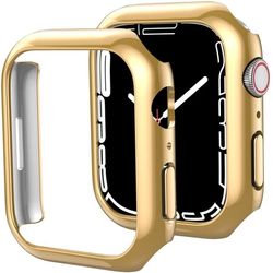 2 stk AHASTYLE Apple Watch Series 8 (41 mm) elektroplatedeksel - Gull
