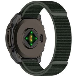 Garmin Fenix 8 43mm / Garmin Fenix 7S / 6S Klockarmband Nylon Justerbart armband - Militärgrön