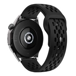 Garmin vivoactive 5 / Venu 2 Plus Silikonklokkebånd 20 mm hul justerbar rem - Svart