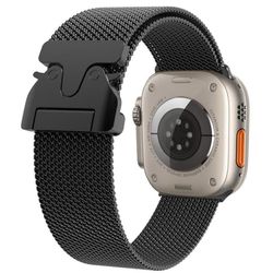 Milanese Watch Band for Apple Watch Series 41mm - 40mm - 38mm - Svart