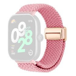 Urearmbånd Xiaomi Redmi Watch 5 / 4 / Smart Band 9 Pro / 8 Pro, magnetisk lås, justerbar nylonrem - Rosa