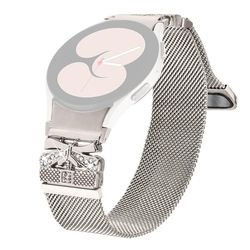 Farvet metalrem med hurtigudløser til Samsung Galaxy Watch7 44 mm / 40 mm Milanese urrem - Stjernelys