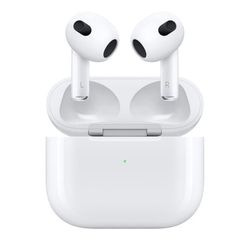 Apple AirPods 3 / trådløse ørepropper med MagSafe-opladningsetui og rumlig lyd – Hvid