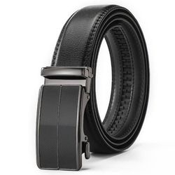 Herrebelte i svart kunstlær – 130 cm