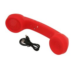 Bluetooth Telefonlur Retro Strålningssäker Uppladdningsbar Trådlös Mobiltelefonlur Mottagare Röd