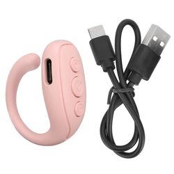 Mobiltelefon Bluetooth Fjärrkontroll ABS Ringform Lång Batteritid Kamerafjärrkontroll för Surfplatta Rosa