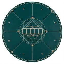 Rund poker måtte Ø120 cm grøn