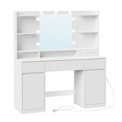Smyckesbord 40x107x144 cm Vit