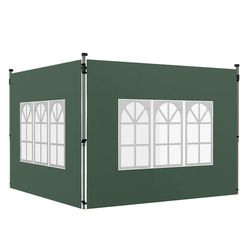 Pavillon Sidepanel Sæt, 295x195 cm, Grøn, Vandtæt Stof