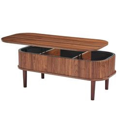 Soffbord 1000x48x54.5 cm Valnöt Förvaring