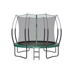 Udendørs trampolin, 305x256 cm, grøn