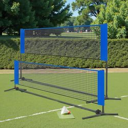 Badmintonnett, 400x103 cm, Blå