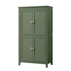 Badeværelsesskab 30x60x110 cm Grøn MDF
