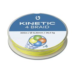 Kinetic 4 Braid 300m 0,25mm/21kg Flerfarget