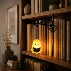 1/2 ST Bibliotekslampa Bokhylla Lampa, Varm Gul LED Bokvrål Ljus, Dold Hyllinredning, Present till Bokälskare