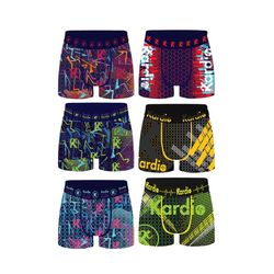 Kardio Mens Geometric Performance Boxer Shorts (Pack of 6)