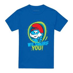 The Smurfs Unisex Adult We Smurf You! Papa Smurf T-Shirt