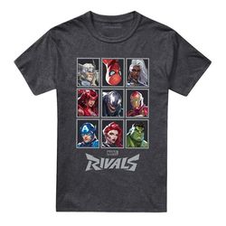 Marvel Rivals Unisex Adult Character Grid Heather T-Shirt