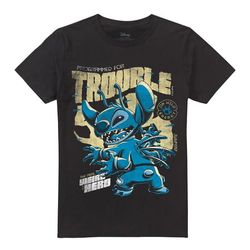Lilo & Stitch Unisex Adult Trouble Comic T-Shirt