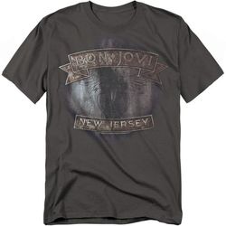 Bon Jovi Unisex Adult New Jersey T-Shirt