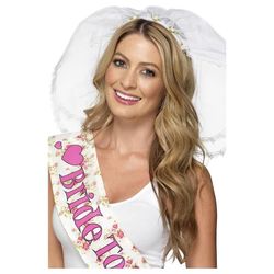 Smiffys Hen Night Headband & Veil