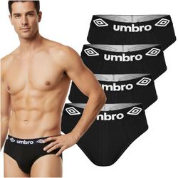 UMBRO underkläder briefs herr, 4 pack bomull svart XXL
