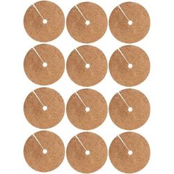 Barkflis, kokosfiber-barkflisringbeskyttelsesmåtte til træer, kokospotte-barkflisdæksel 20 cm, 12 stk.