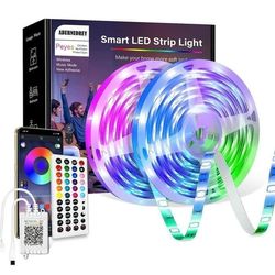 20M Bluetooth LED-stripe, 24V RGB LED-stripe - ABURNUDREY - LED for soverom - Interiør - Skandinavisk - Moderne