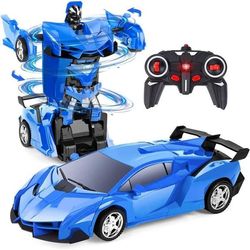 Fjärrstyrd leksak - AJW - X-blast - 2 i 1 bil - Robot - 45 km/h - 100 m räckvidd
