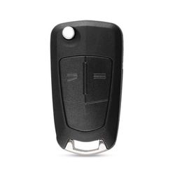 Nyckelskal med 2 knappar kompatibelt för Opel Astra H Corsa D Vectra C Zafira Astra Vectra Signum (2 knappar)