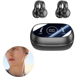 Benledande hörlurar - HEMTRÄNING - Bluetooth 5.3 - Svettresistent - Svart