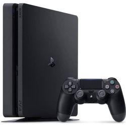 Konsol PS4 Slim 500Go Sort/Jet Black - Chassis E - Officiel PlayStation- REFURBISHED